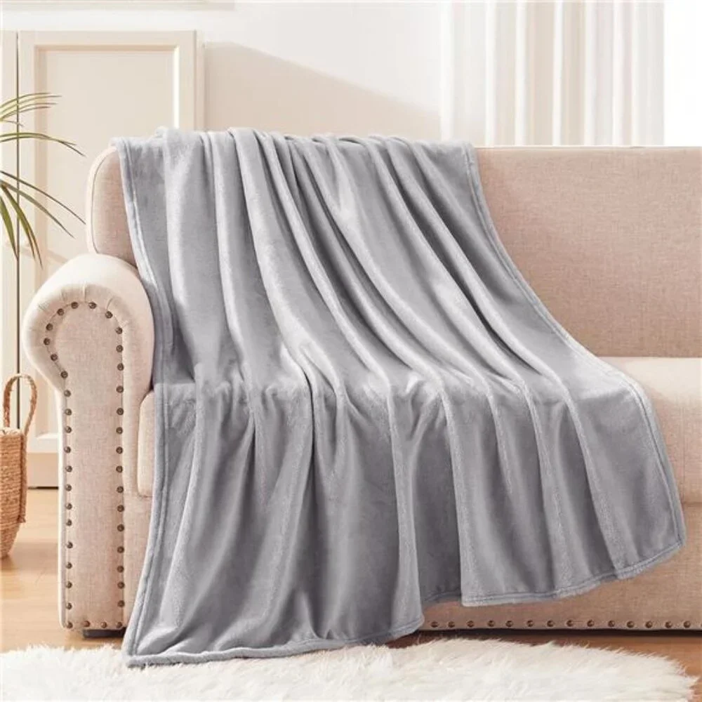 New Exclusivo Mezcla Extra Large Fleece Throw Blanket for Couch, Sofa, 300GSM